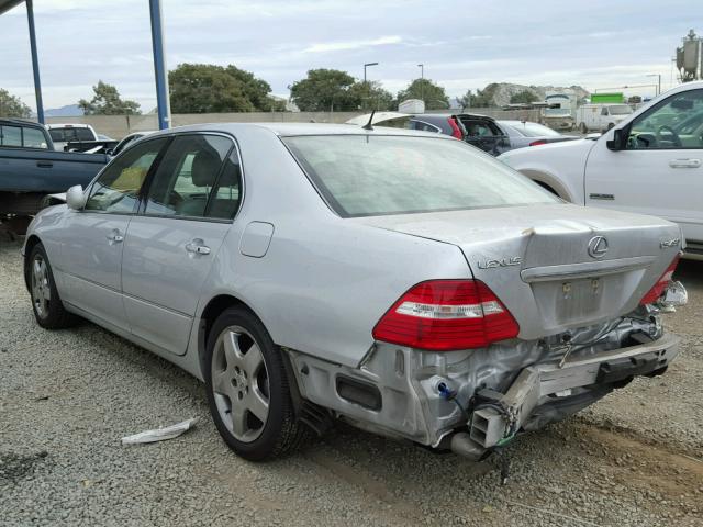 JTHBN36F555017215 - 2005 LEXUS LS 430 SILVER photo 3