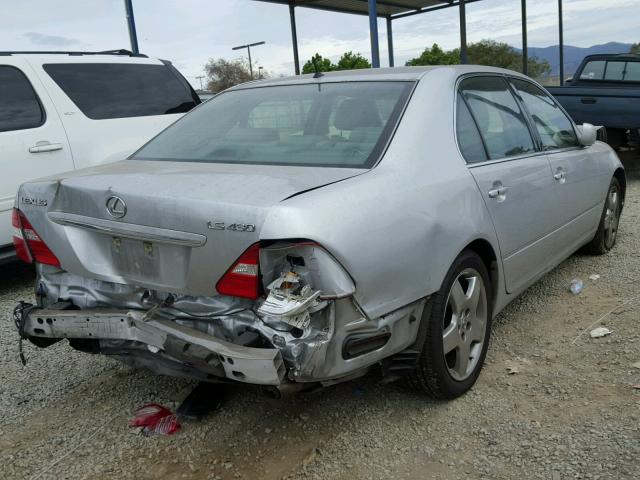 JTHBN36F555017215 - 2005 LEXUS LS 430 SILVER photo 4