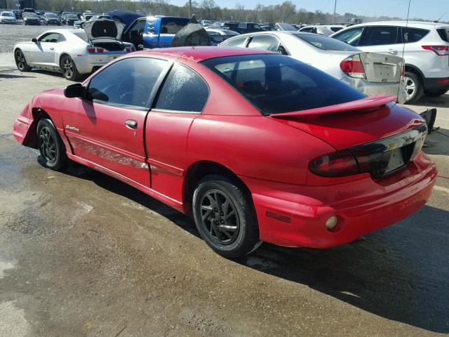 1G2JB124017409875 - 2001 PONTIAC SUNFIRE SE RED photo 3