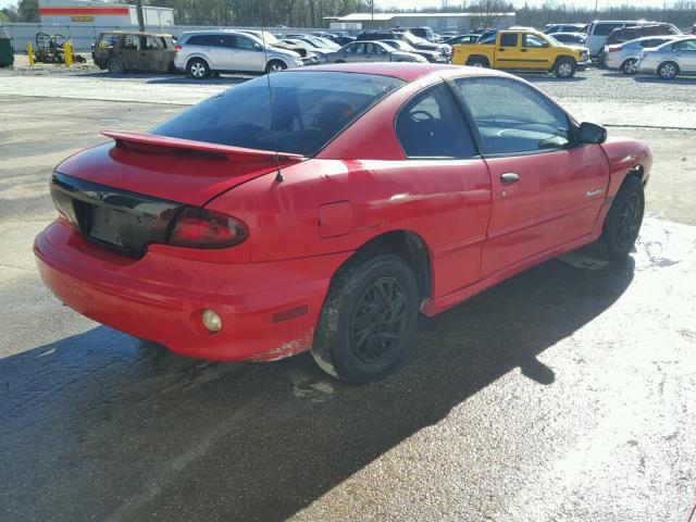 1G2JB124017409875 - 2001 PONTIAC SUNFIRE SE RED photo 4