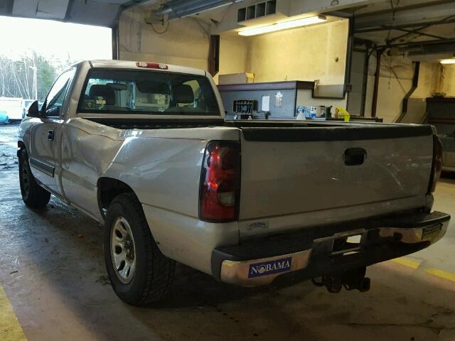 1GCEC14T65E204464 - 2005 CHEVROLET SILVERADO SILVER photo 3