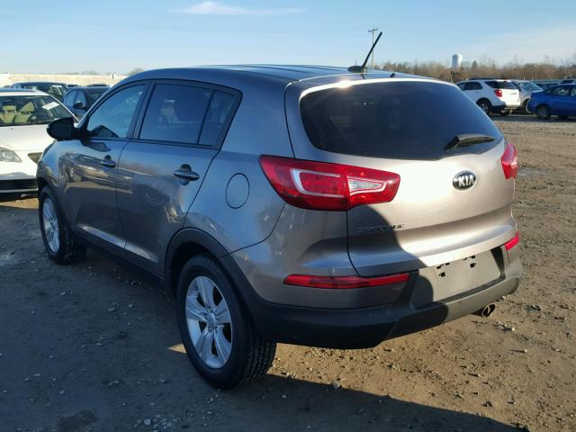 KNDPB3A2XD7427998 - 2013 KIA SPORTAGE B GRAY photo 3