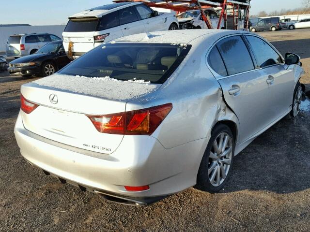 JTHCE1BL8D5007264 - 2013 LEXUS GS 350 SILVER photo 4