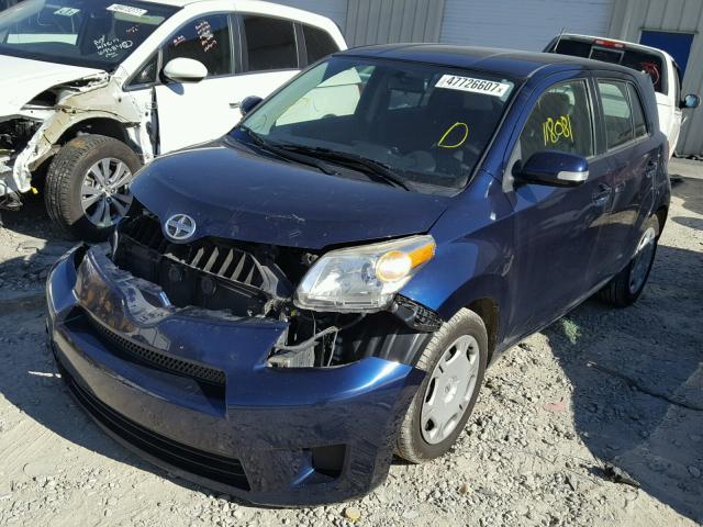 JTKKU4B45AJ051261 - 2010 TOYOTA SCION XD BLUE photo 2