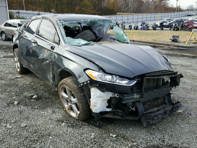 3FA6P0H77GR205435 - 2016 FORD FUSION SE GREEN photo 1