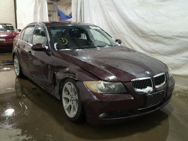 WBAVB73537VF50452 - 2007 BMW 335 I BURGUNDY photo 1