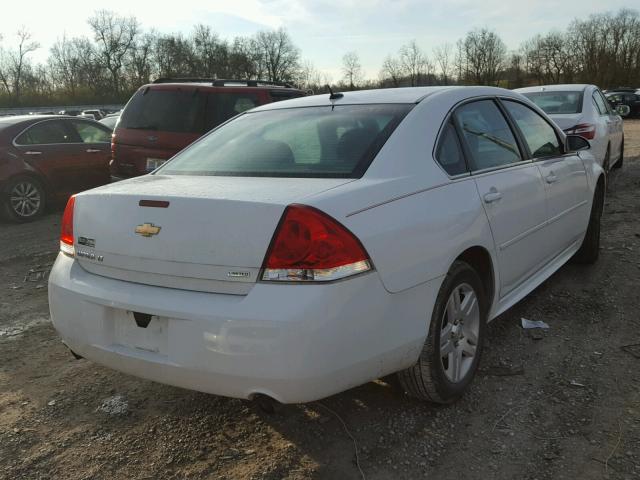 2G1WB5E34E1168460 - 2014 CHEVROLET IMPALA LIM WHITE photo 4