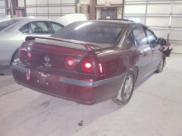 2G1WH55K3Y9147014 - 2000 CHEVROLET IMPALA LS BURGUNDY photo 4