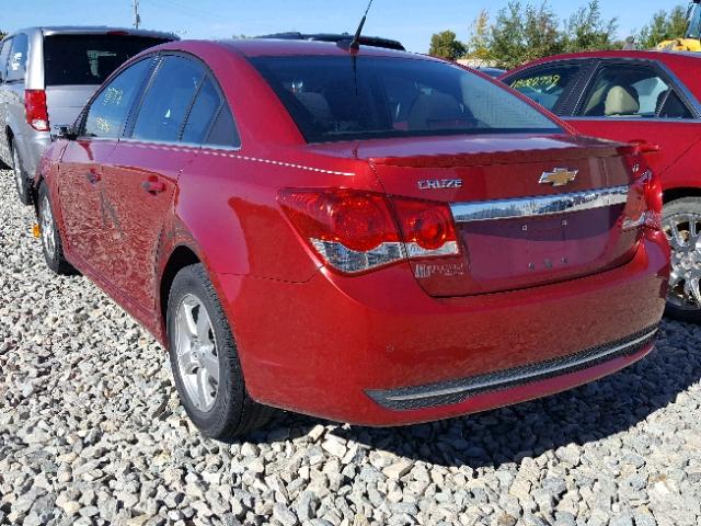 1G1PF5SC3C7318717 - 2012 CHEVROLET CRUZE LT RED photo 3