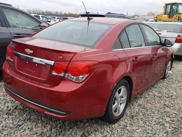 1G1PF5SC3C7318717 - 2012 CHEVROLET CRUZE LT RED photo 4