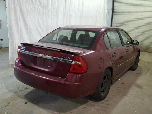 1G1ZT53806F181676 - 2006 CHEVROLET MALIBU LT RED photo 4