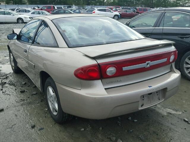 1G1JC12F237292984 - 2003 CHEVROLET CAVALIER BEIGE photo 3