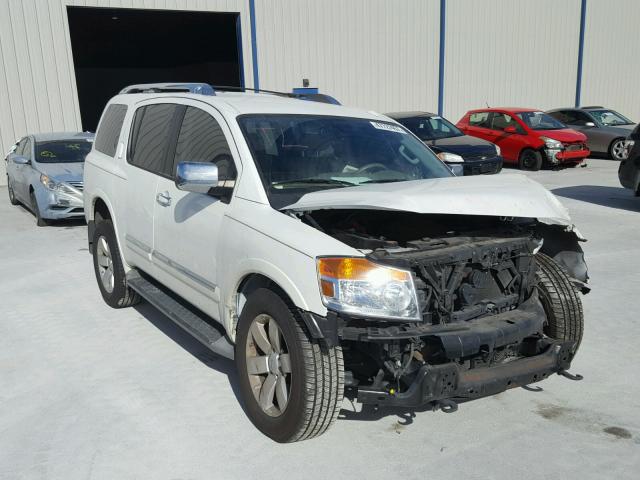 5N1BA0ND1EN608813 - 2014 NISSAN ARMADA SV WHITE photo 1