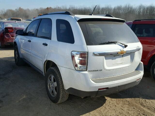 2CNDL23F786058142 - 2008 CHEVROLET EQUINOX LS WHITE photo 3