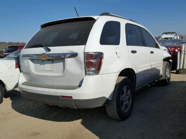 2CNDL23F786058142 - 2008 CHEVROLET EQUINOX LS WHITE photo 4