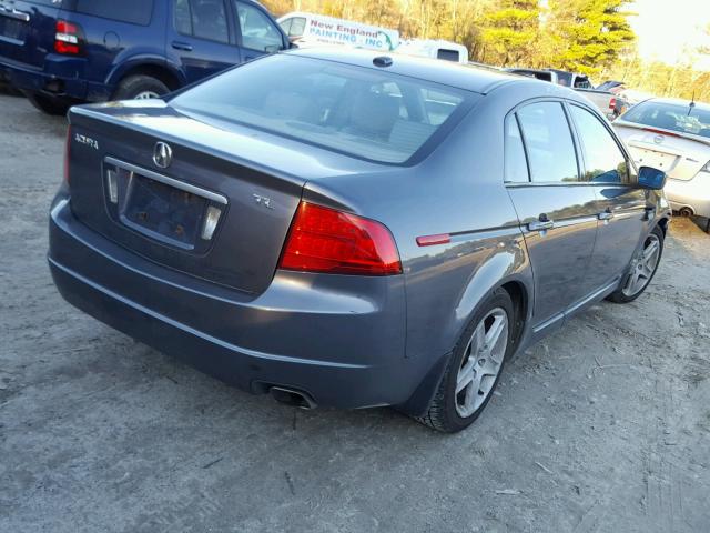 19UUA66255A038045 - 2005 ACURA TL GRAY photo 4