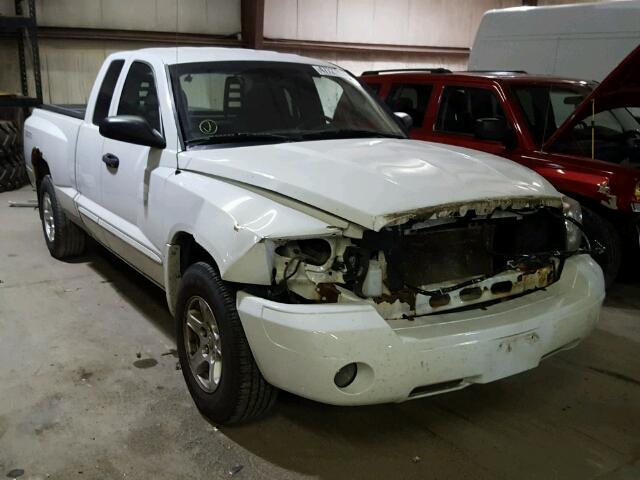 1D7HE42K56S694925 - 2006 DODGE DAKOTA SLT WHITE photo 1