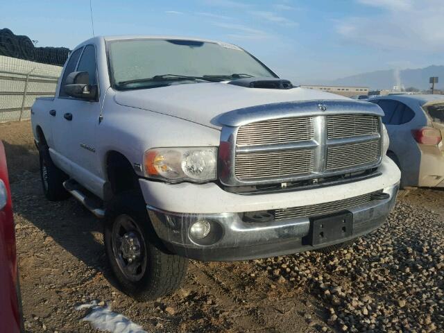 3D7KU28D74G213292 - 2004 DODGE RAM 2500 S WHITE photo 1