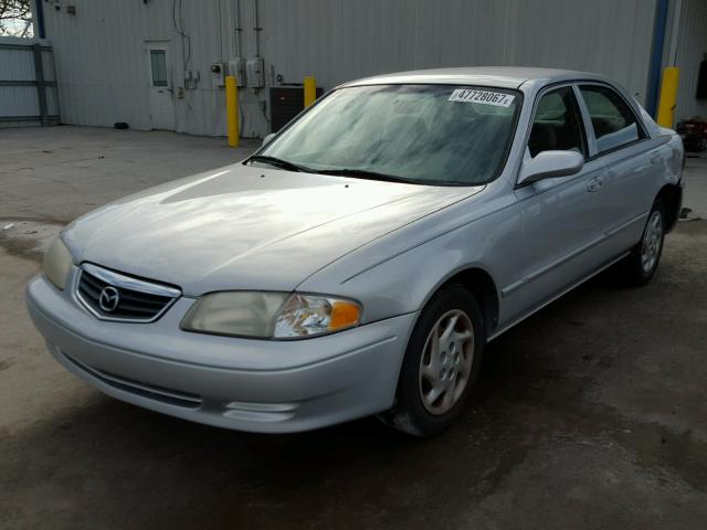 1YVGF22D615209041 - 2001 MAZDA 626 ES SILVER photo 2