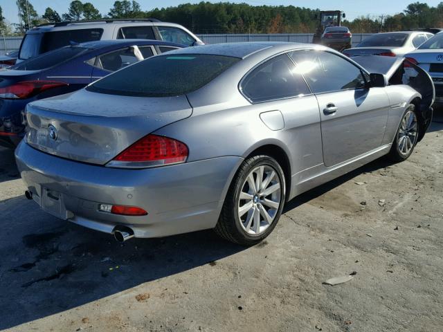 WBAEH73485B216239 - 2005 BMW 645 CI AUT SILVER photo 4