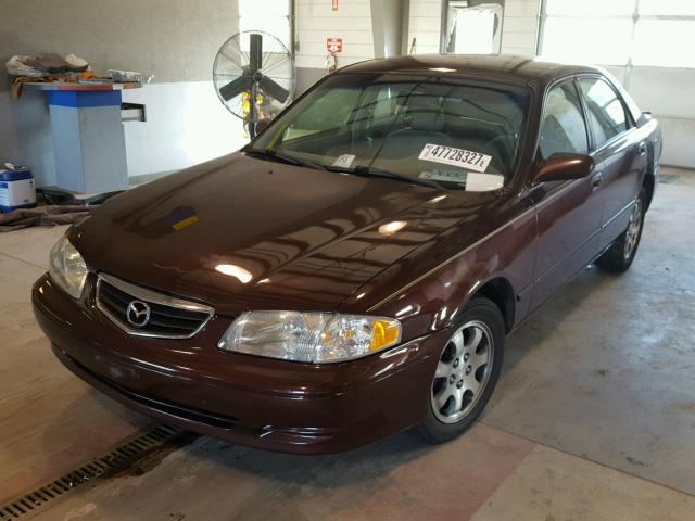 1YVGF22C315225592 - 2001 MAZDA 626 ES BURGUNDY photo 2