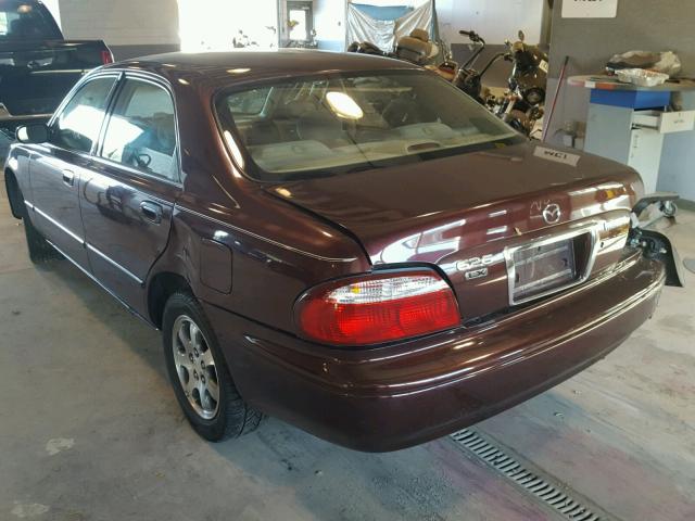 1YVGF22C315225592 - 2001 MAZDA 626 ES BURGUNDY photo 3