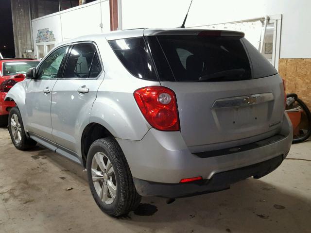 2GNALBEK9C1246160 - 2012 CHEVROLET EQUINOX LS SILVER photo 3