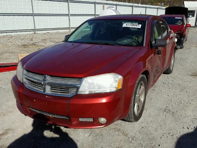 1B3LC56RX8N625397 - 2008 DODGE AVENGER SX MAROON photo 2