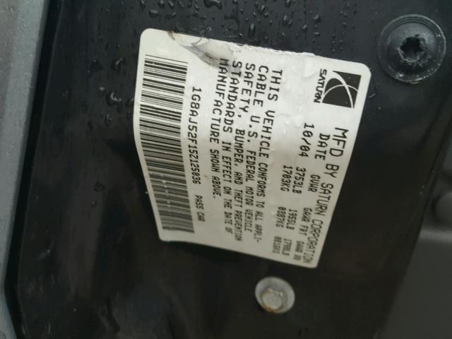 1G8AJ52F15Z125036 - 2005 SATURN ION LEVEL 灰色 照片 10