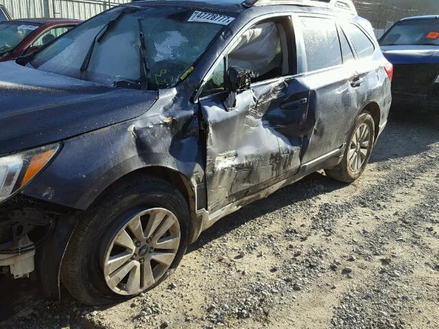 4S4BSACC7F3201749 - 2015 SUBARU OUTBACK 2. GRAY photo 10