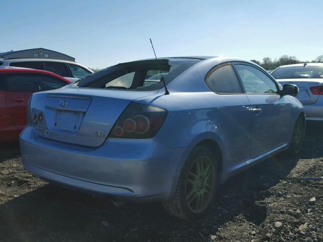 JTKDE167880257988 - 2008 TOYOTA SCION TC BLUE photo 4