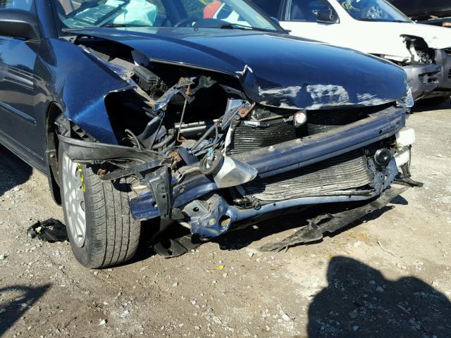 2HGES16585H554352 - 2005 HONDA CIVIC LX BLUE photo 9