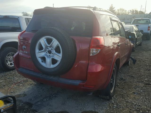 JTMZK33V986011033 - 2008 TOYOTA RAV4 RED photo 4