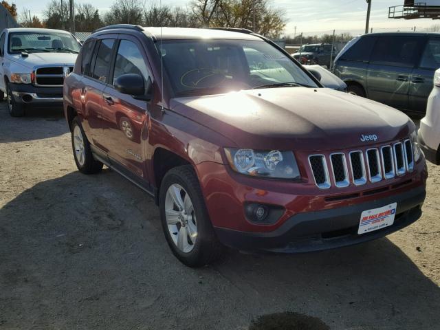 1C4NJDBBXFD240196 - 2015 JEEP COMPASS SP RED photo 1
