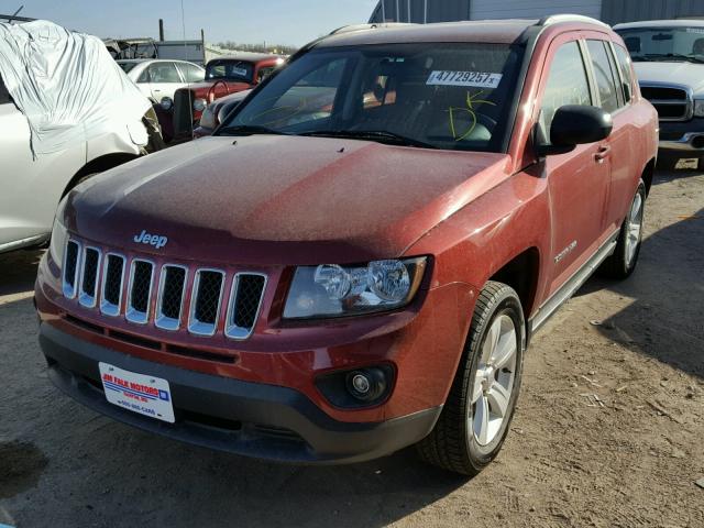 1C4NJDBBXFD240196 - 2015 JEEP COMPASS SP RED photo 2