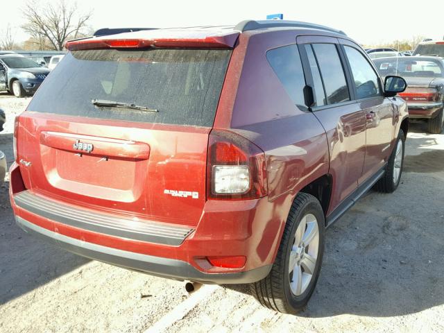 1C4NJDBBXFD240196 - 2015 JEEP COMPASS SP RED photo 4