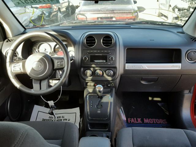 1C4NJDBBXFD240196 - 2015 JEEP COMPASS SP RED photo 9