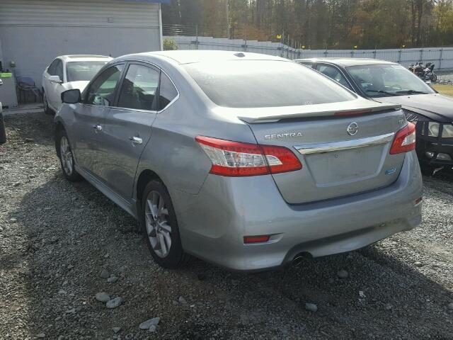 3N1AB7AP0EY236781 - 2014 NISSAN SENTRA S GRAY photo 3