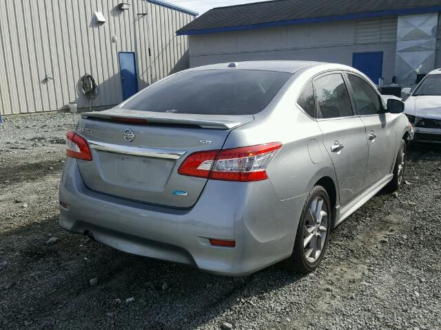 3N1AB7AP0EY236781 - 2014 NISSAN SENTRA S GRAY photo 4