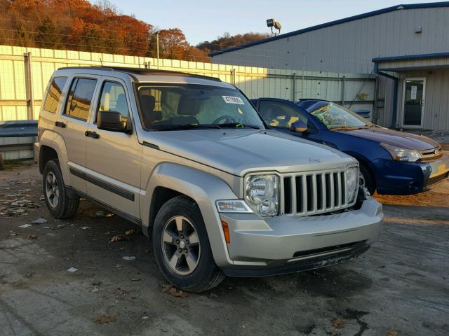 1J8GN28K68W278064 - 2008 JEEP LIBERTY SP SILVER photo 1