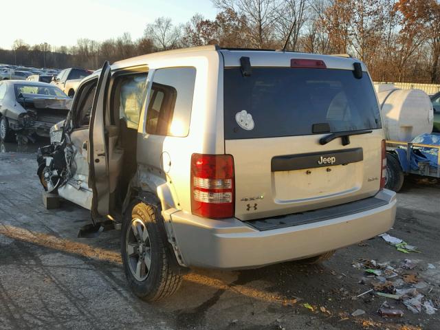 1J8GN28K68W278064 - 2008 JEEP LIBERTY SP SILVER photo 3