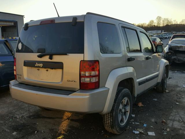 1J8GN28K68W278064 - 2008 JEEP LIBERTY SP SILVER photo 4