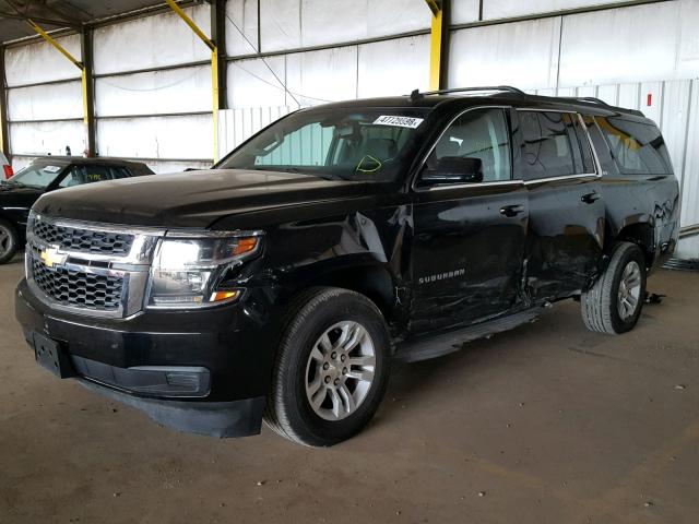 1GNSCHEC6FR243406 - 2015 CHEVROLET SUBURBAN C BLACK photo 2