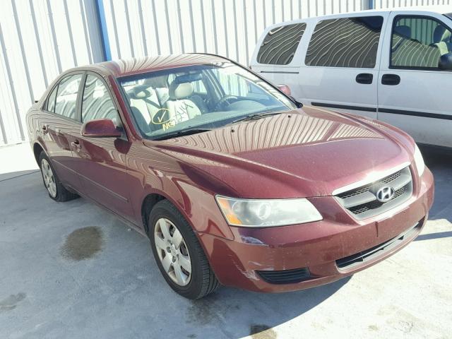 5NPET46C18H366988 - 2008 HYUNDAI SONATA GLS RED photo 1