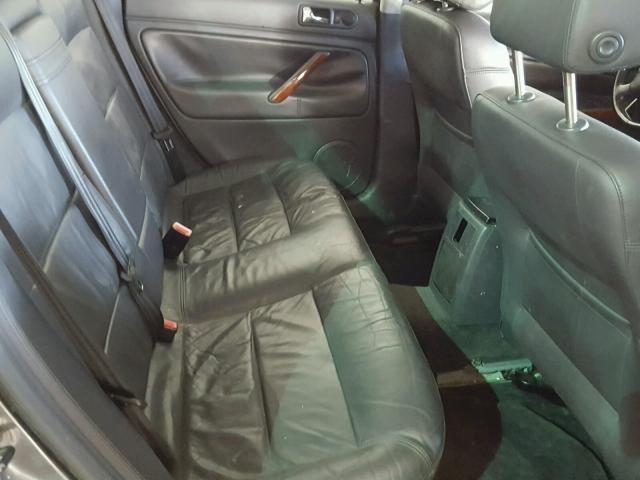 WVWRU63B55E072396 - 2005 VOLKSWAGEN PASSAT GLX GRAY photo 6