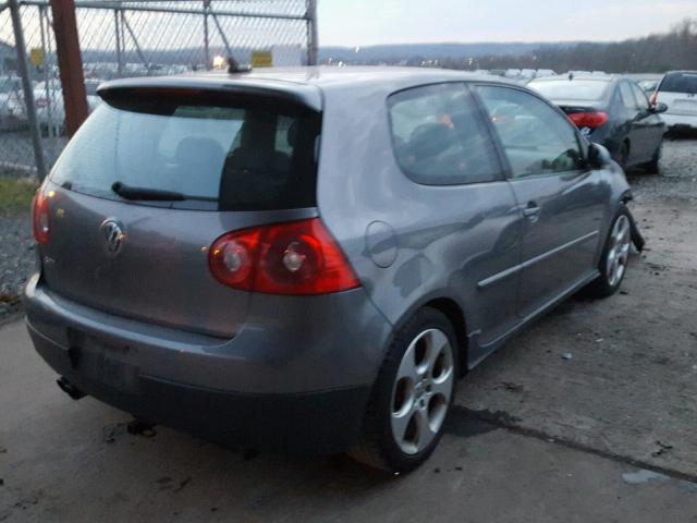 WVWFV71K58W106313 - 2008 VOLKSWAGEN GTI CHARCOAL photo 4