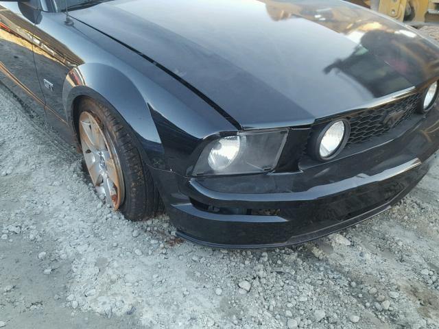 1ZVHT82H665219713 - 2006 FORD MUSTANG GT BLACK photo 9