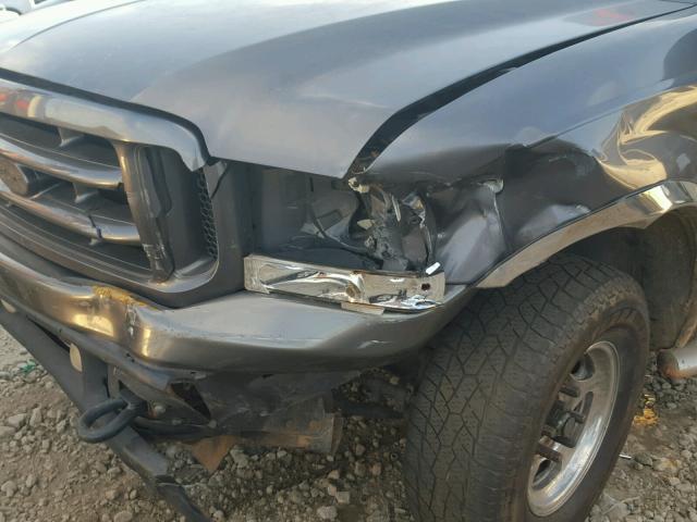 1FTNW20L23EB67770 - 2003 FORD F250 SUPER GRAY photo 9