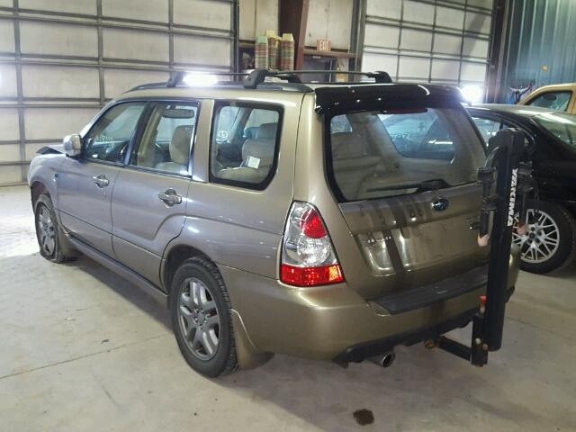 JF1SG67638H709171 - 2008 SUBARU FORESTER 2 TAN photo 3