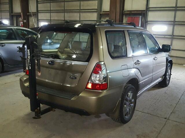 JF1SG67638H709171 - 2008 SUBARU FORESTER 2 TAN photo 4